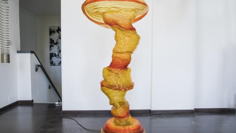 lampada-arancione-jacopo-foggini-1988-Torino-metacrilato.jpg
